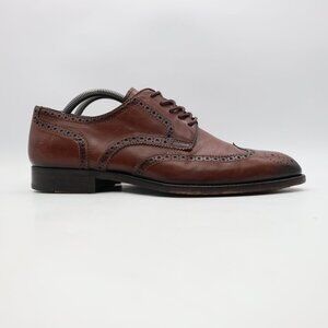 To Boot New York Adam Derrick Dress Shoe Men's 8.5 Brown Leather Wingtip Oxford